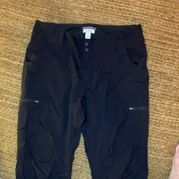 NWOT Women's L.L. Bean Vista Mid-Rise Trekking Black Cargo Pants size 10 - Picture 5 of 11